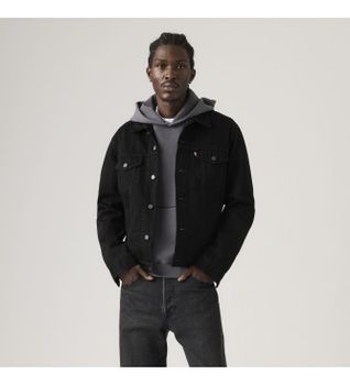 Levi's para hombre. 72334-0797 Chaqueta The Trucker negro (S), Casual, Algodón