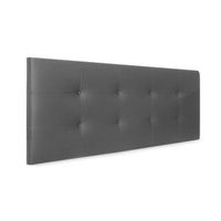 cabecero de polipiel capitone 150x60cm camas 150 - gris