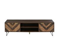 mueble tv 155cm de panel de particulas con 2 puertasnatural