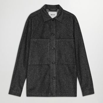 NN.07 Isak Wool-Blend Overshirt - XXL