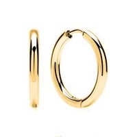 de aros de acero inoxidable chapados en oro