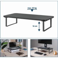 soporte monitorportatil gembird ms-table-03 independiente compacto hasta 20 kg negro