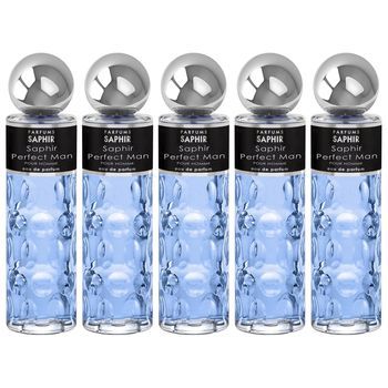 Pack De 5 Eau De Parfum Hombre Saphir Perfect Man 200ml