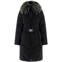 guess abrigo de plumas alienor long belted puffer w5bl33 wg092 para mujer