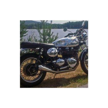 Sistema de escape Triumph Bonneville Mass Cafe Racer 2-1
