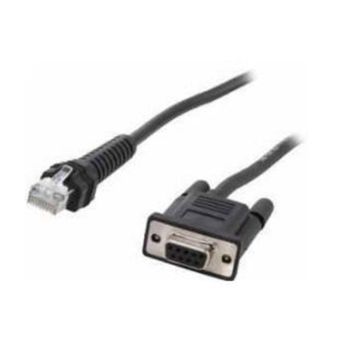 Cable Serie Zebra CBA-RF5-S07ZAR DB-9 a RJ-45 0,82 m Negro