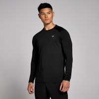 camiseta de entrenamiento de manga larga para hombre de mp - negro - s
