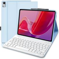 fgns  funda con teclado espanol n compatible para  redmi pad 2 2025  se 2023 11 no se puese utilizar para red-mi pad 2 pro 121  desmontable bluetooth teclado