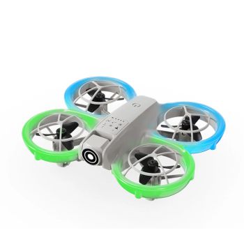 LYZRC L108 WiFi FPV con cámara HD, modo de mantenimiento de altura, protección circular, luz LED, 2.4G, 4CH, 6-axles, co