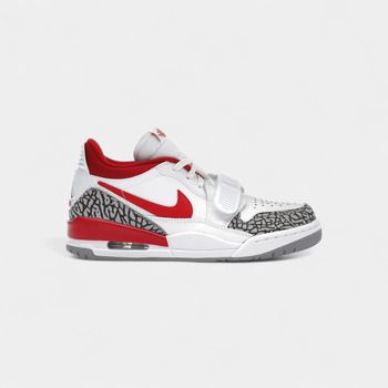 Nike Zapatillas altas Jordan Legacy 312 Low White Cement Gym Red (Women's) para hombre