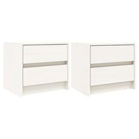 mesita de noche 31x40x355 cm madera - blanco