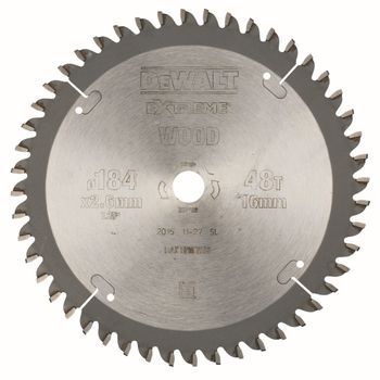 Dewalt Dt4092-qz - Hoja Para Sierra Circular Portátil 184x16mm 48d