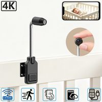 camara de vigilancia inteligente pnzeo con cuello de cisne flexible para bebes y mascotas deteccion de movimiento audio bidireccional camara de seguridad para el hogar