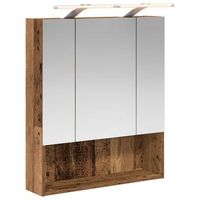 armario con espejo de bano  mueble de bano madera vieja 60 x 145 x 70 cm