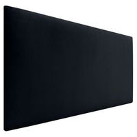 dhome cabecero de terciopelo liso 110x60 camas 105 - negro