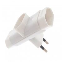 eurobric adaptador triple 10a blanco