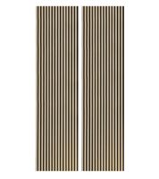 pack 2 paneles acusticos decorativos 240x60 cm roble nordish y negro