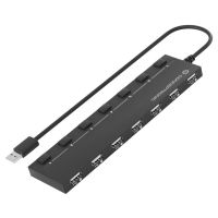 conceptronic hubbies08b hub usb 20 7x puertos con interruptores