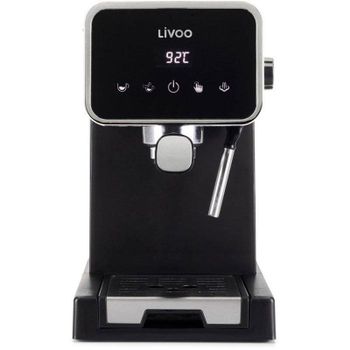 Cafetera Espresso Livoo DOD218N 1,5 L 20 bares con control táctil y vaporizador