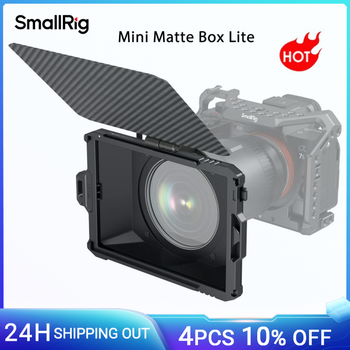 SmallRig Mini Matte Box Lite para cámaras DSLR sin espejo, Compatible con lente de 52mm/55mm/58mm/62mm/67mm/72mm/77mm/82mm/86mm 3575