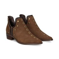 befree botines planos mujer - marron talla 37