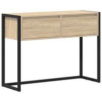 mesa auxiliar  mesa de apoyo sonoma 100 x 36 x 75 cm madera contrachapada