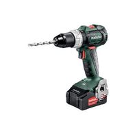taladro a bateria atornillador 18v 602325500 incluye 2 baterias li-power 18 v40 ah cargador y maletin metabo