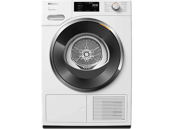 Secadora bomba de calor - Miele TWH780WP EcoSpeed &9kg, 9 kg, 10 Programas, DirectSensor, SilenceDrum, DryCare 40, Blanco loto