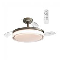 ventilador led con aspas plegables oroel cuero cct 45w
