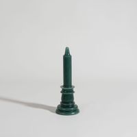vela de pilar verde 21 cm