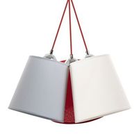 exo lighting - lmpara de techo a tu estilo ip20 3xe27 grisrojo