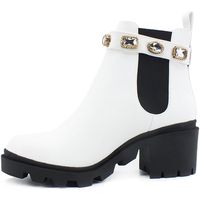 steve madden botines amulet stivaletto polacco elastici white amul01s1 para mujer