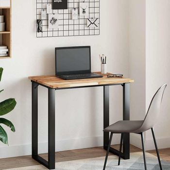 Tablero De Mesa | Tablero Escritorio Madera Maciza Acacia Sin Tratar 100x60x2 Cm