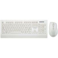 sandstrom sdeswlw19 wireless keyboard  mouse set - white white