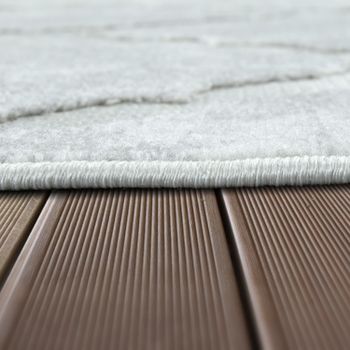 Alfombras de interior y exterior Stylo gris  120 cm redondo
