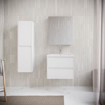 Mueble Lavabo + Lavabo 60 Cm Fortina Blanco
