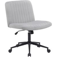 silla de oficina kingman terciopelo gris claro 65x62x86 cm clp