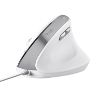 trust bayo ii ergonomic mouse wht