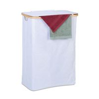 cesta para ropa con tapa blanco