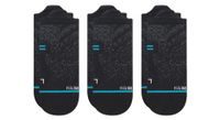 calcetines con lengueta stance performance run light negro  paquete de 3 pares