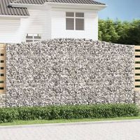 cesta gaviones  gavion para piedras  gavion decorativo forma arco hierro galvanizado 400x50x220240 cm cfw581789