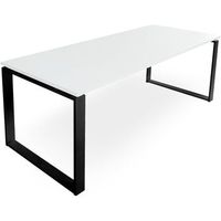 mesa marco cerrado 180x60 cm blanco