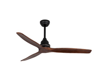 Ventilador de techo - Cecotec EnergySilence Aero 580, 65 W, 3 Aspas, Velocidades, Verano/Invierno, Marrón