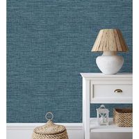 papel pintado vinilico ecologico efecto fibra vegetal tejida tenida con textura en relieve - soho fabric 682342 de gaulan - rollo de 10 m x 052 m