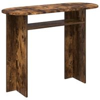mesa consola roble ahumado 100 x 395 x 75 cm vidaxl