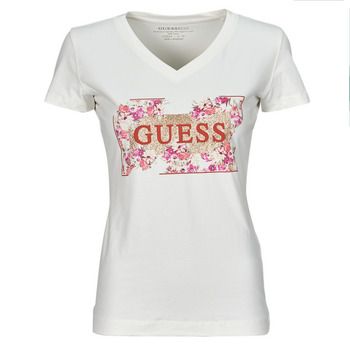 Guess Camiseta LOGO FLOWERS para mujer