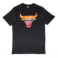 camiseta manga corta chicago bulls nba sky print de new era en negro