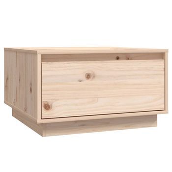 Mesa De Café - Mesa De Centro De Madera Maciza De Pino 55x56x32 Cm