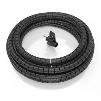 organizador de cables en espiral aisens a151-0900 10m 25mm plastico negro alta resistencia