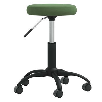 Silla De Oficina | Silla De Trabajo Giratoria De Terciopelo Verde Oscuro